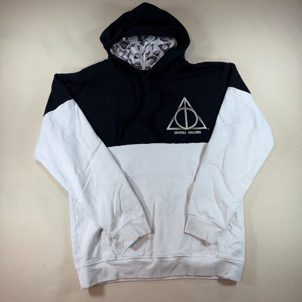 Universal Studios Harry Potter Deathly Hallows Colorblock Hoodie Medium Unisex